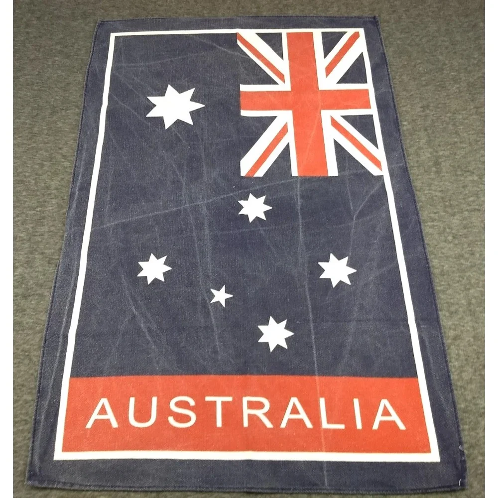 Kitchen Tea Towel Lot of 3 Australia Souvenir 100% Cotton Map Flag Koala Bear